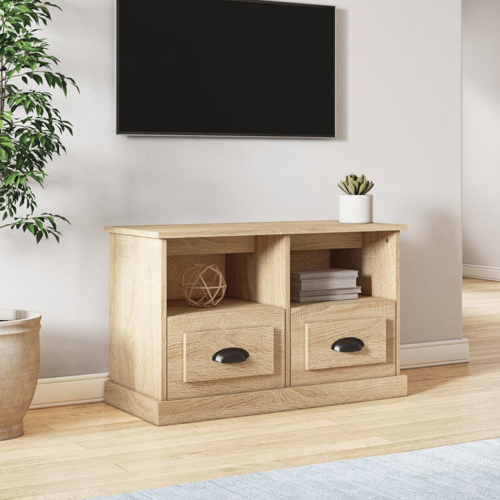 Berkfield TV Cabinet Sonoma Oak 80x35x50 cm Engineered Wood