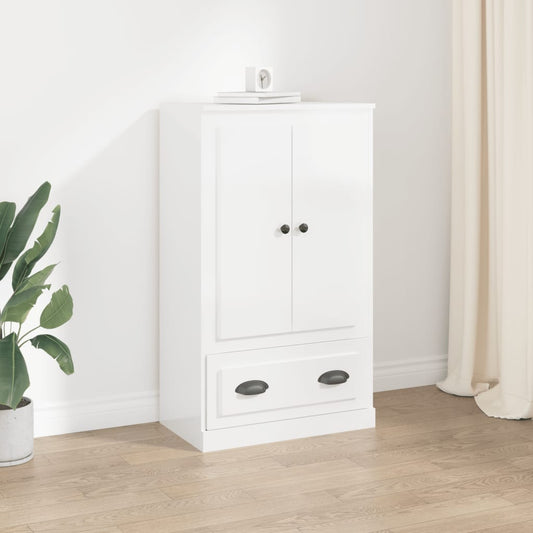 Berkfield Highboard High Gloss White 60x35.5x103.5 cm Engineered Wood