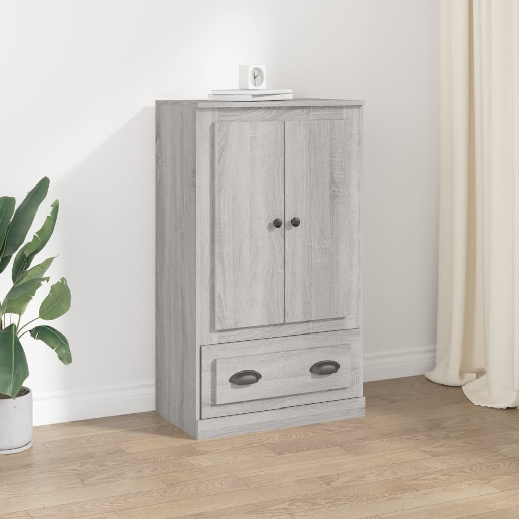 Berkfield Highboard Grey Sonoma 60x35.5x103.5 cm Engineered Wood