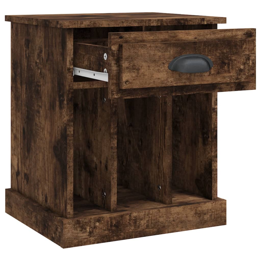 Berkfield Bedside Cabinets 2 pcs Smoked Oak 43x36x50 cm