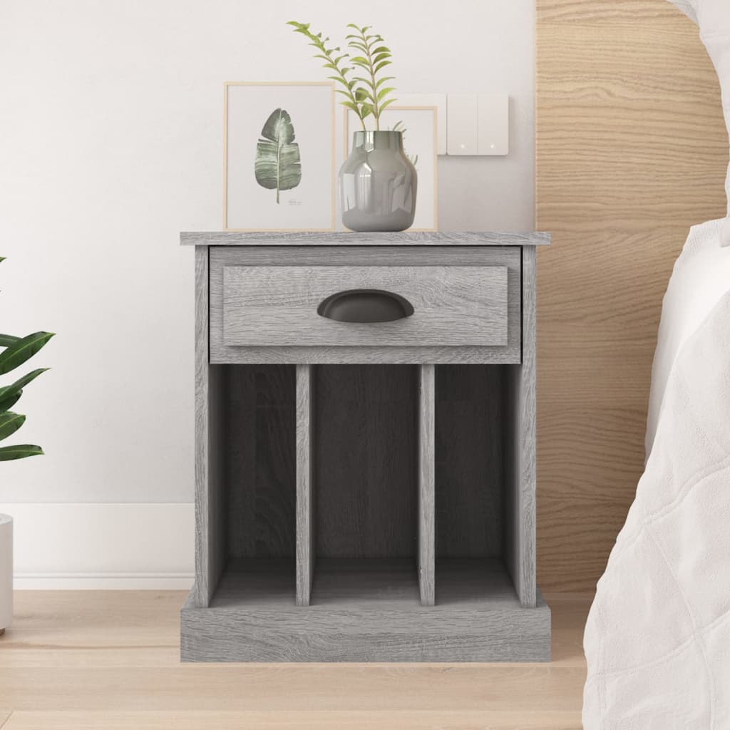 Berkfield Bedside Cabinet Grey Sonoma 43x36x50 cm