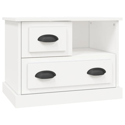 Berkfield Bedside Cabinet White 60x39x45 cm