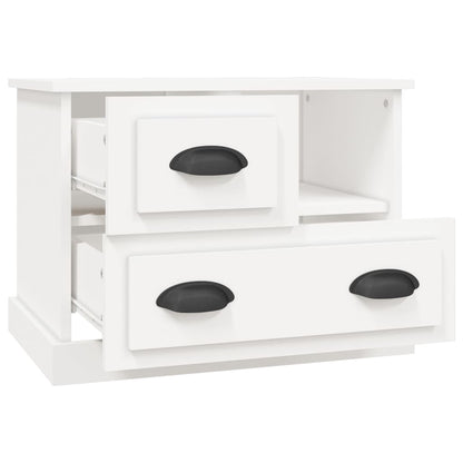 Berkfield Bedside Cabinet White 60x39x45 cm