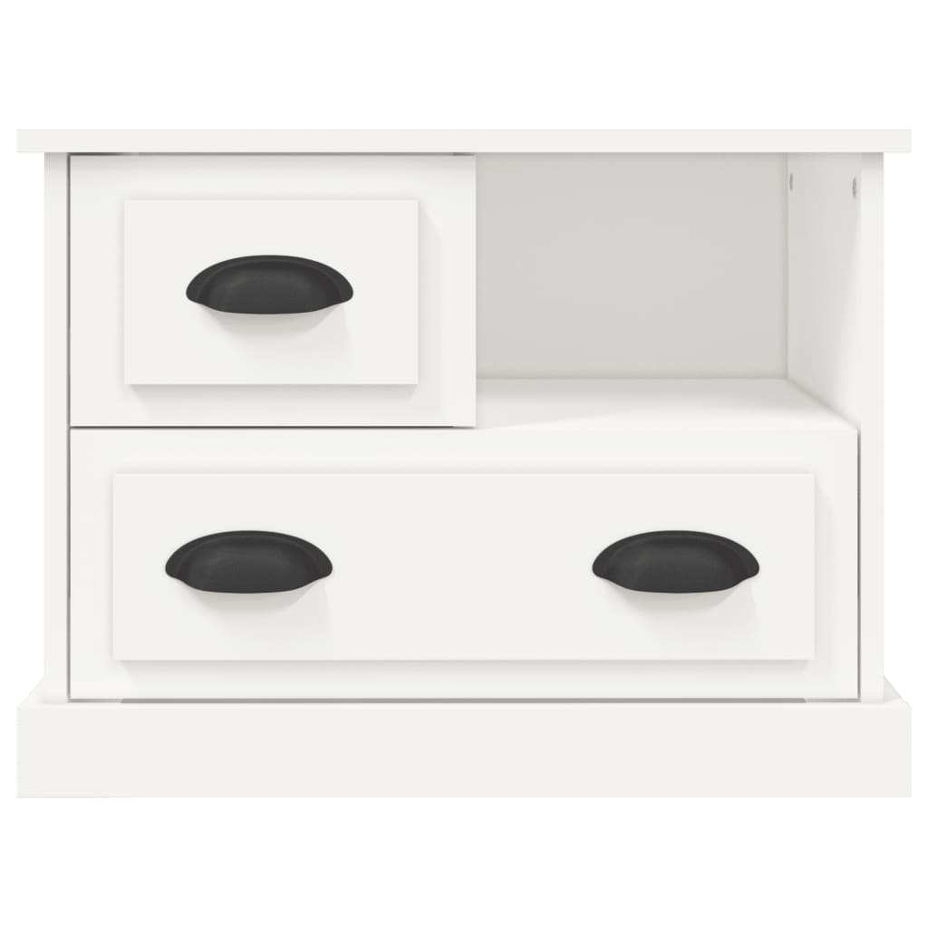 Berkfield Bedside Cabinet White 60x39x45 cm