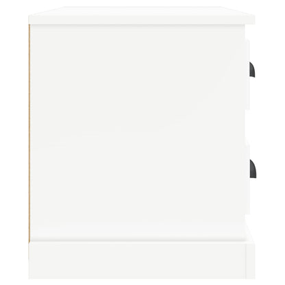 Berkfield Bedside Cabinet White 60x39x45 cm