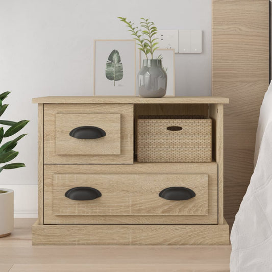 Berkfield Bedside Cabinet Sonoma Oak 60x39x45 cm