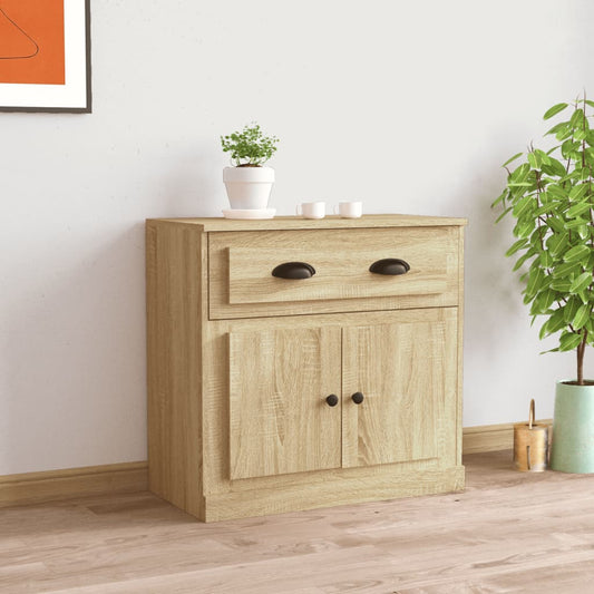 Berkfield Sideboard Sonoma Oak 70x35.5x67.5 cm Engineered Wood
