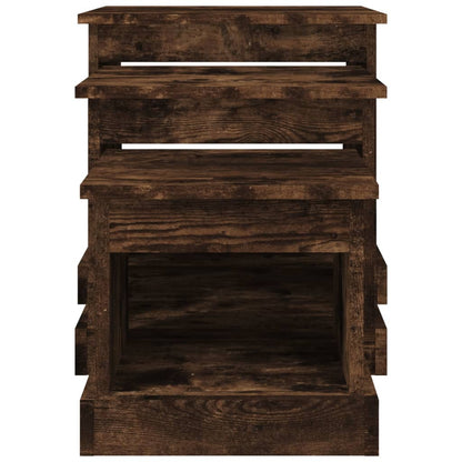 Berkfield Nesting Tables 3 pcs Smoked Oak Engineered Wood
