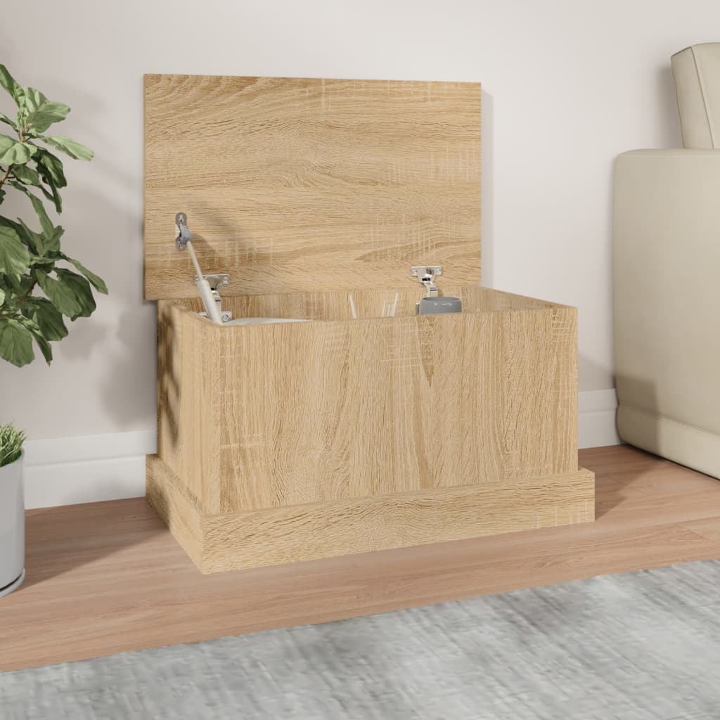 Berkfield Storage Box Sonoma Oak 50x30x28 cm Engineered Wood