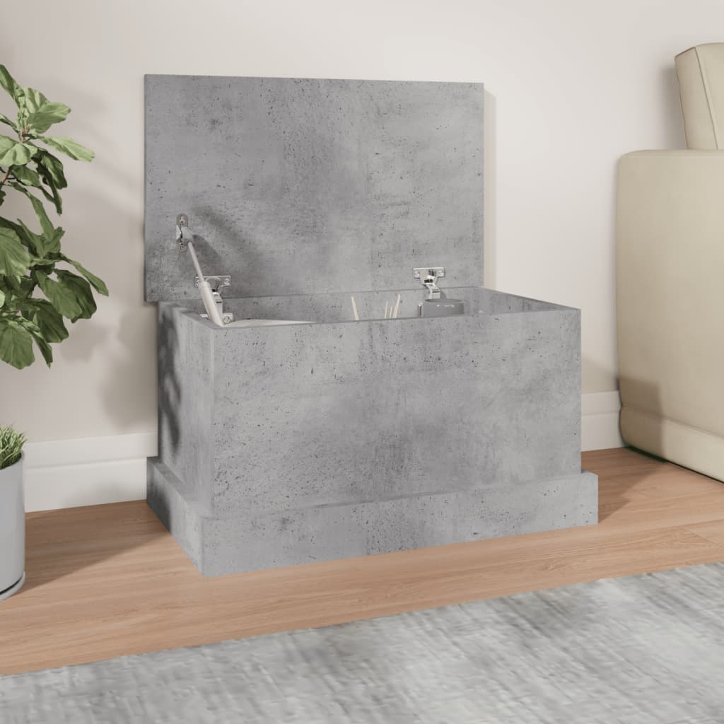 Berkfield Storage Box Concrete Grey 50x30x28 cm Engineered Wood