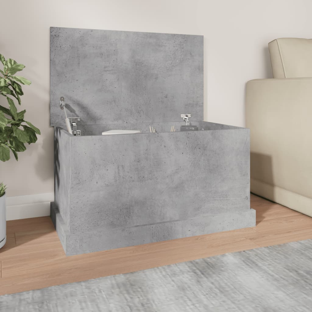 Berkfield Storage Box Concrete Grey 70x40x38 cm Engineered Wood