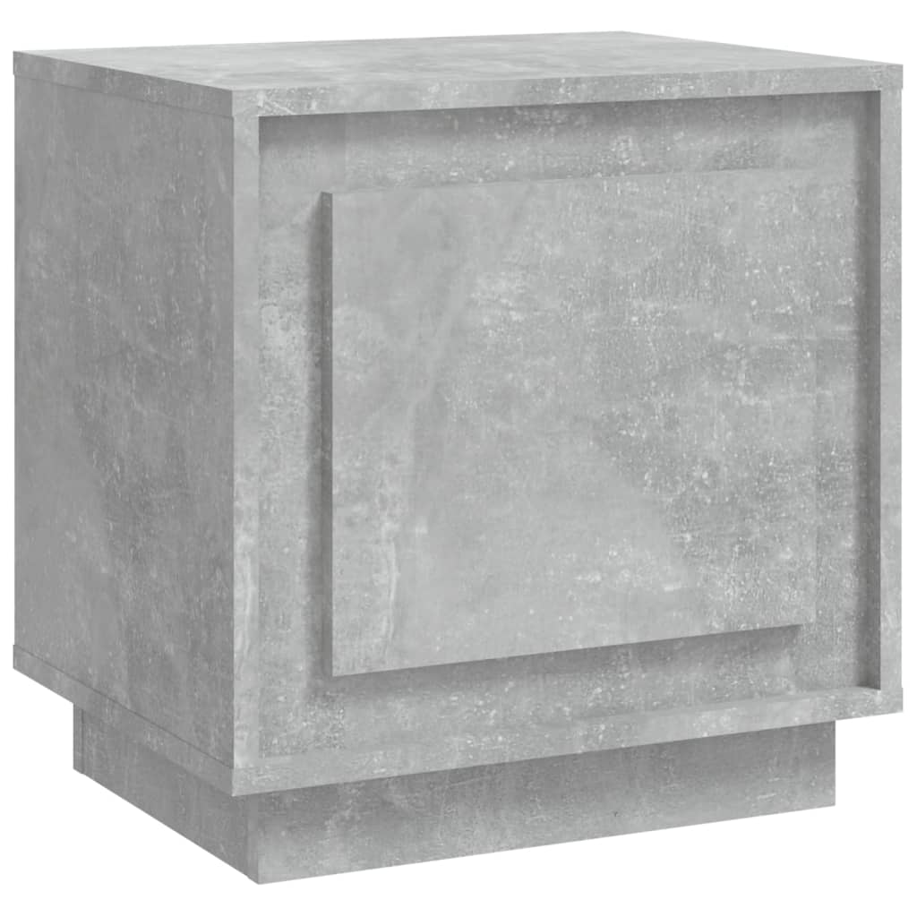 Berkfield Bedside Cabinet Concrete Grey 44x35x45 cm Engineered Wood