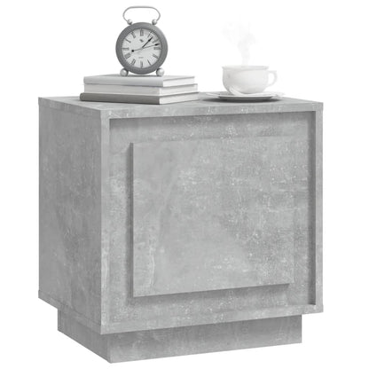 Berkfield Bedside Cabinet Concrete Grey 44x35x45 cm Engineered Wood