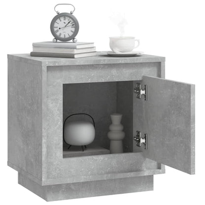 Berkfield Bedside Cabinet Concrete Grey 44x35x45 cm Engineered Wood
