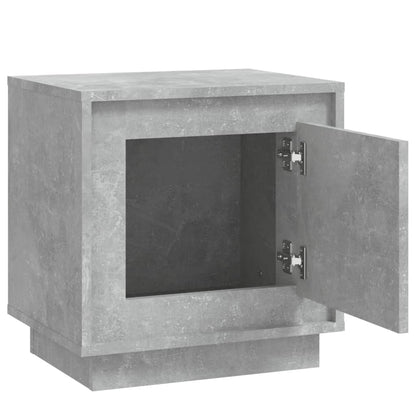 Berkfield Bedside Cabinet Concrete Grey 44x35x45 cm Engineered Wood