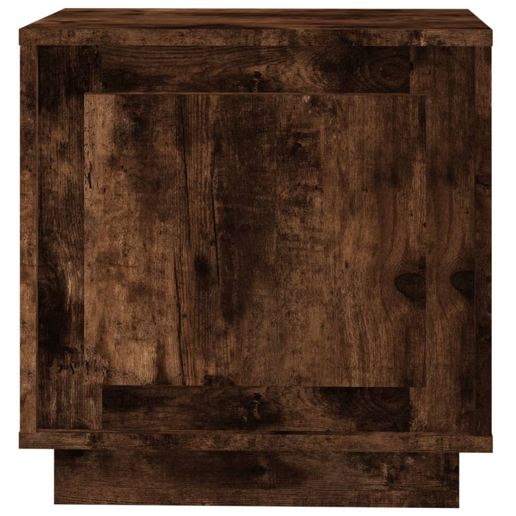 Berkfield Bedside Cabinet Smoked Oak 44x35x45 cm Engineered Wood