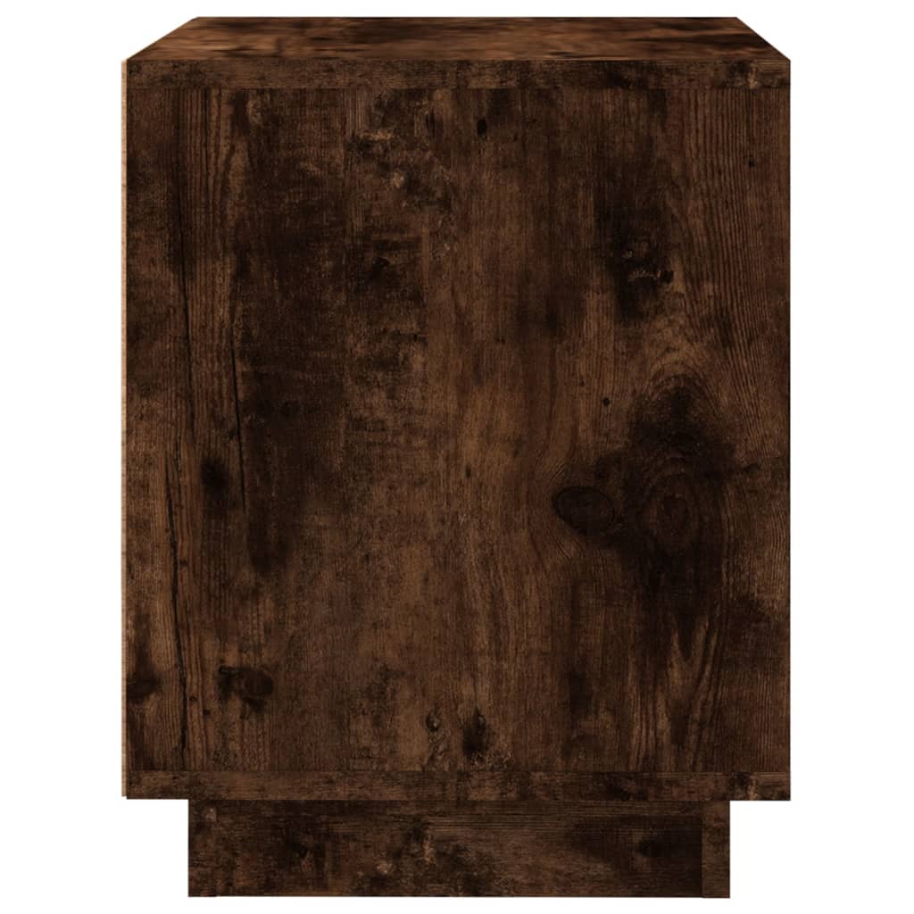 Berkfield Bedside Cabinet Smoked Oak 44x35x45 cm Engineered Wood