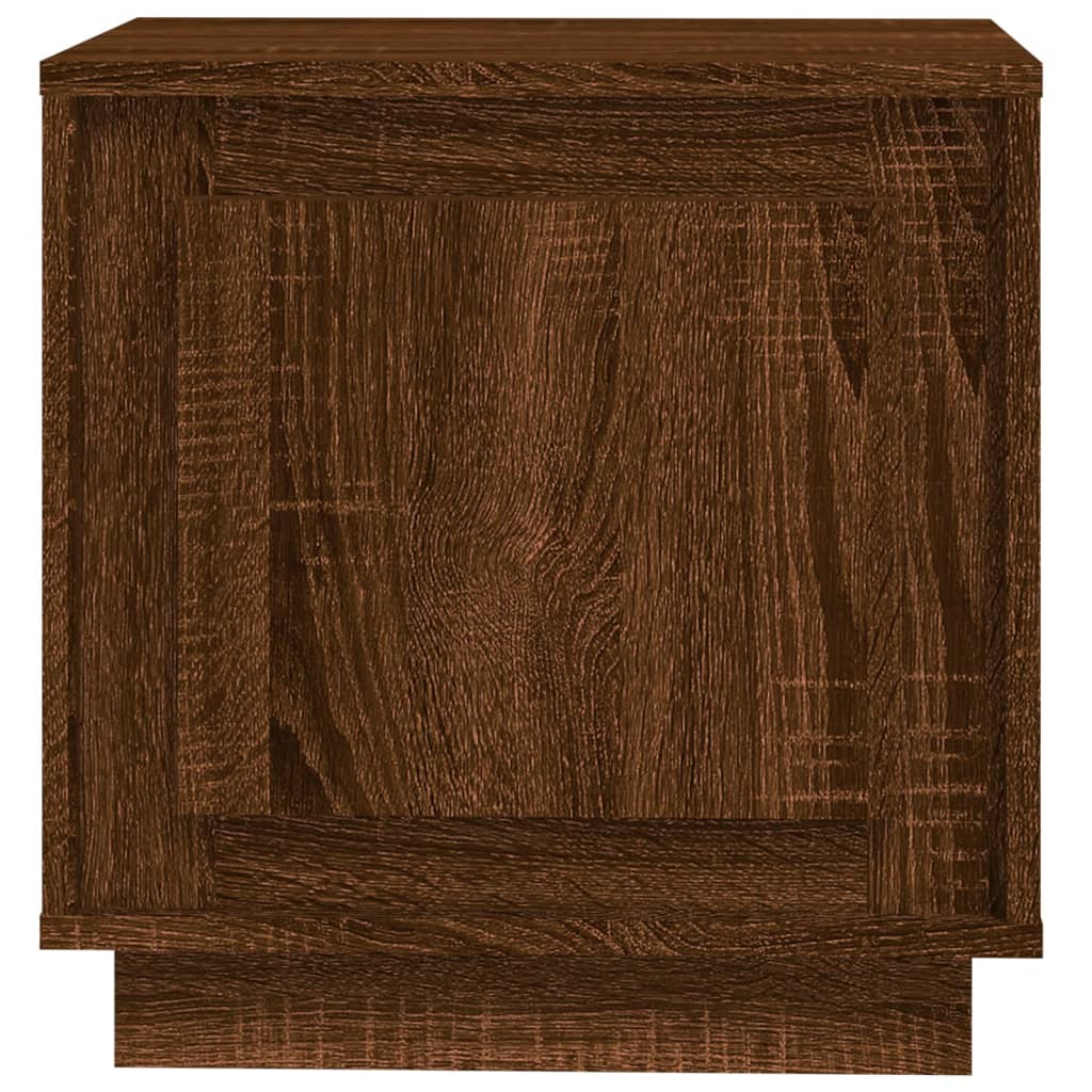 Berkfield Bedside Cabinet Brown Oak 44x35x45 cm Engineered Wood