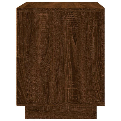 Berkfield Bedside Cabinet Brown Oak 44x35x45 cm Engineered Wood