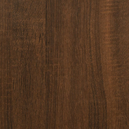 Berkfield Bedside Cabinet Brown Oak 44x35x45 cm Engineered Wood
