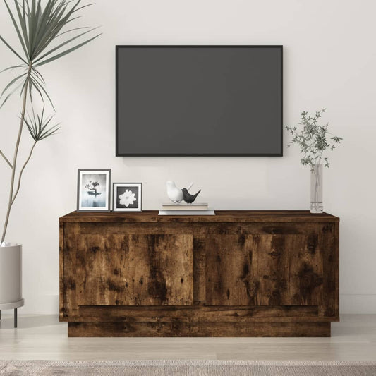 Berkfield Coffee Table Smoked Oak 102x50x44 cm Engineered Wood