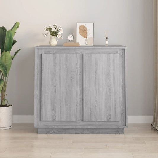 Berkfield Sideboard Grey Sonoma 80x34x75 cm Engineered Wood