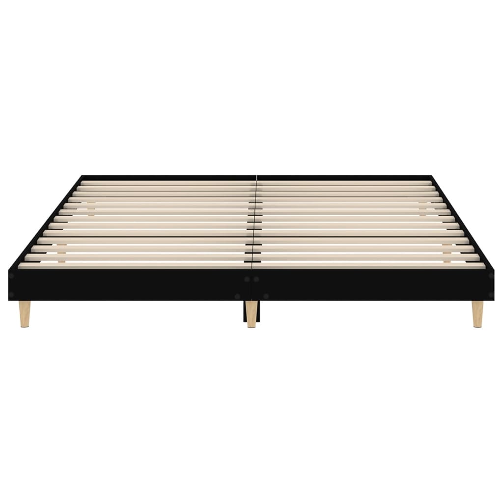 Berkfield Bed Frame Black 180x200 cm Engineered Wood