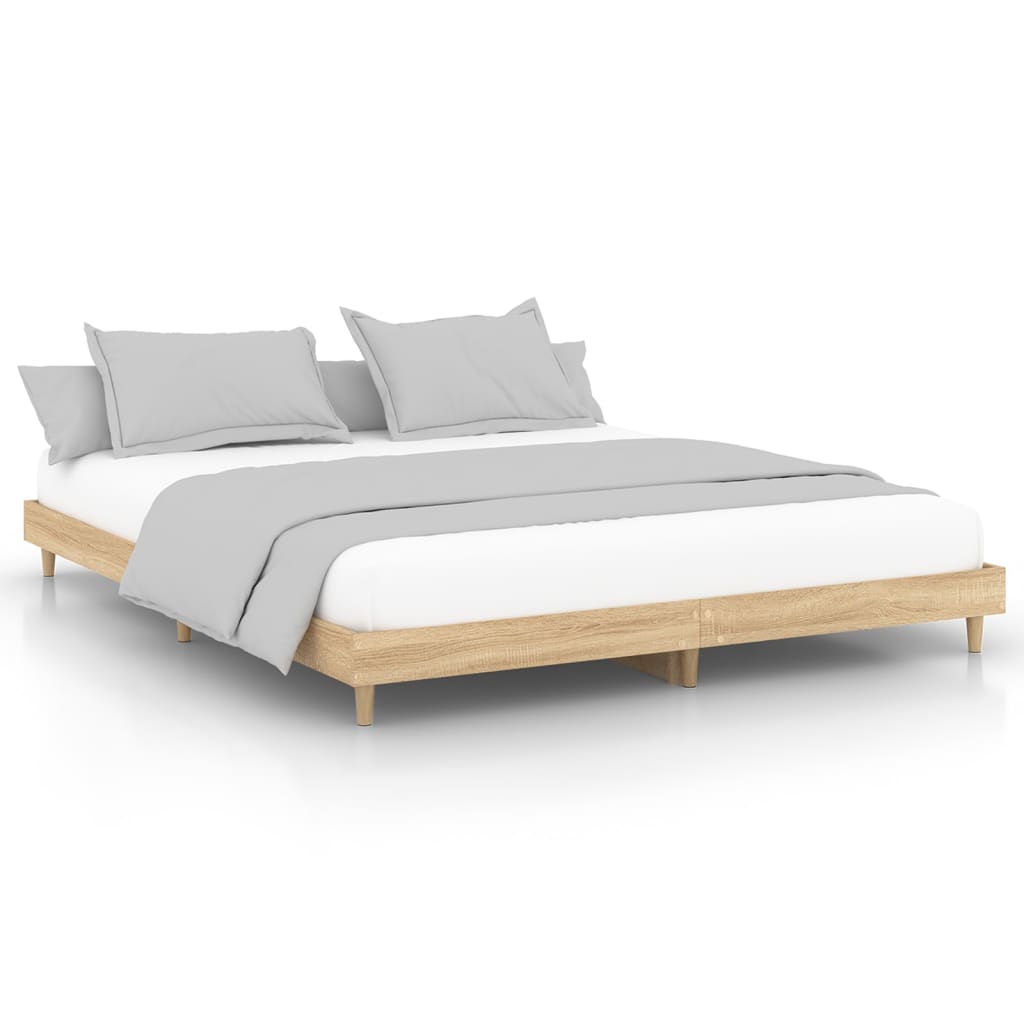 Berkfield Bed Frame Sonoma Oak 180x200 cm Engineered Wood
