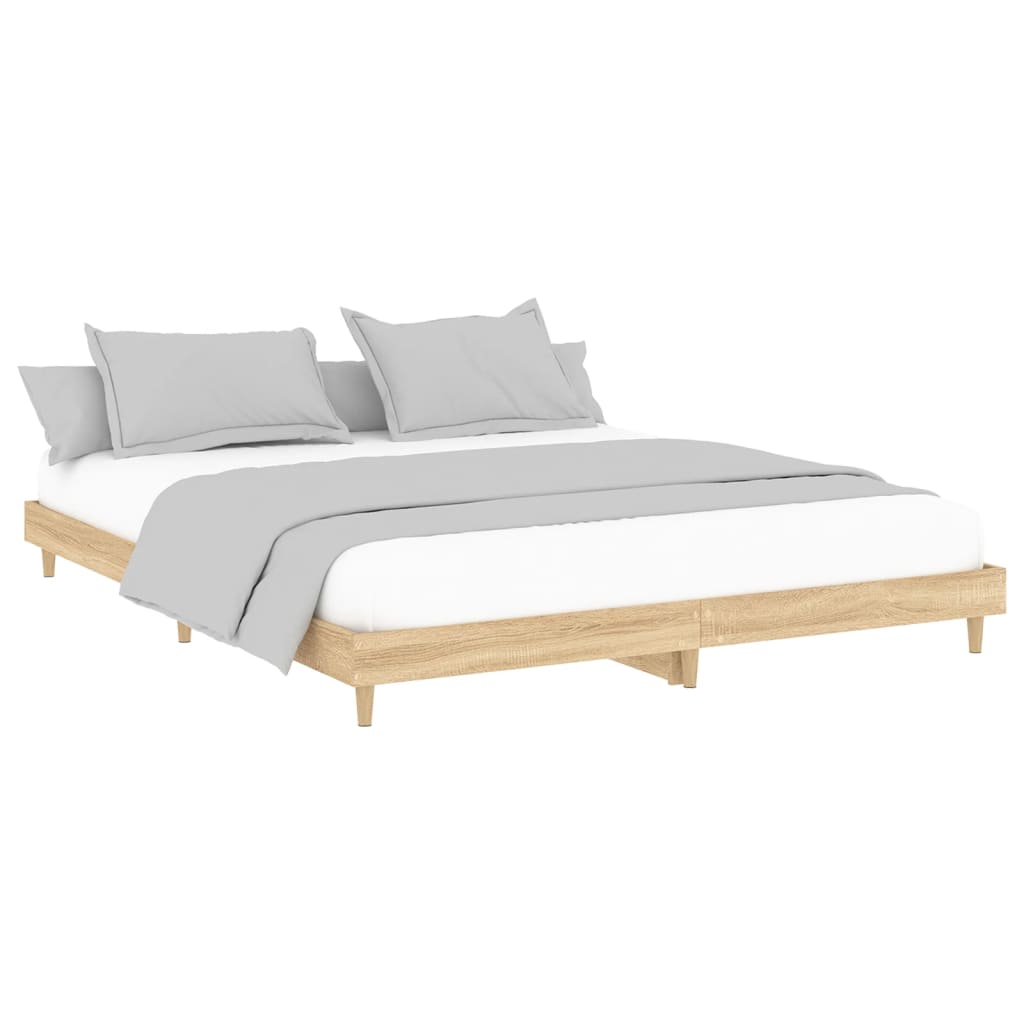 Berkfield Bed Frame Sonoma Oak 180x200 cm Engineered Wood