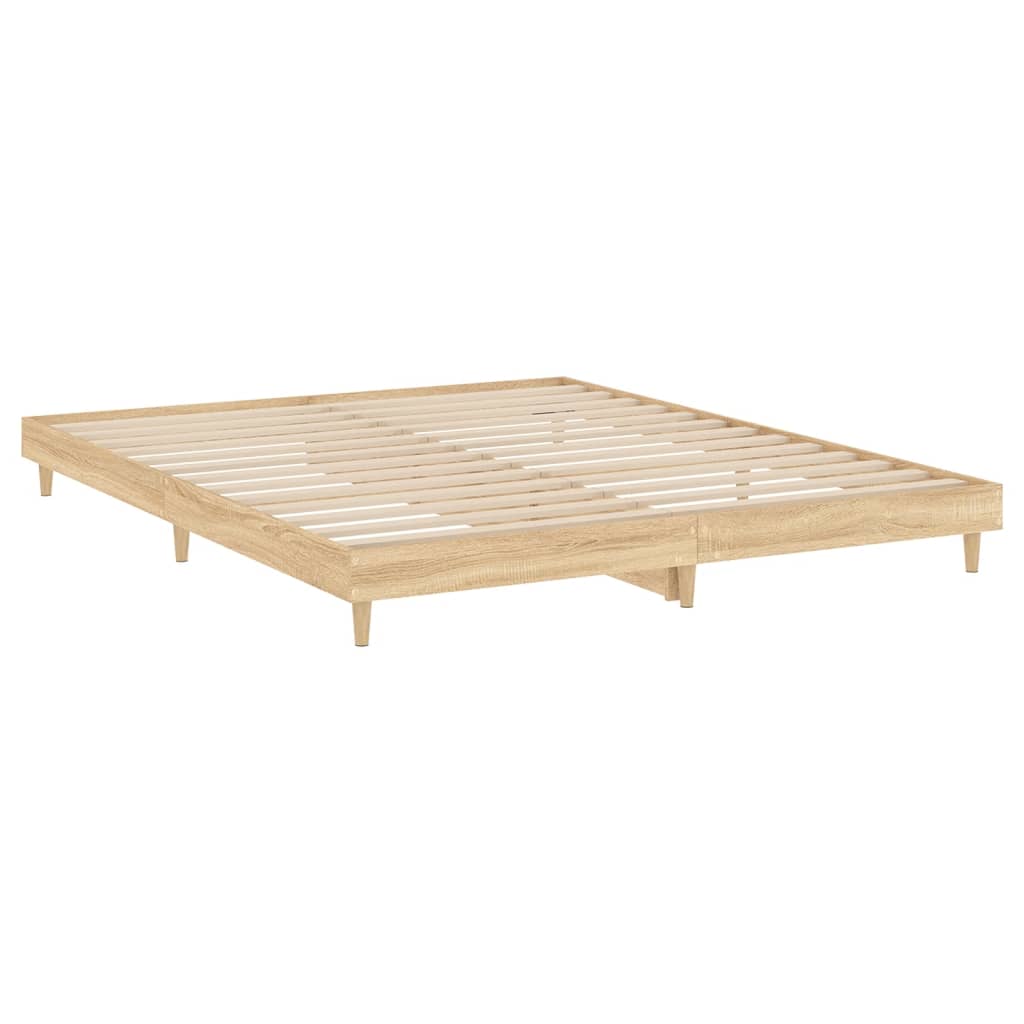 Berkfield Bed Frame Sonoma Oak 180x200 cm Engineered Wood