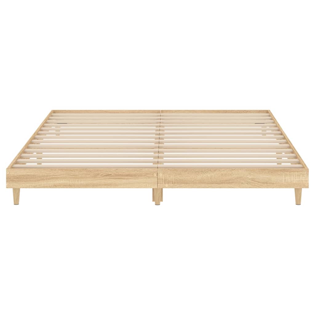 Berkfield Bed Frame Sonoma Oak 180x200 cm Engineered Wood