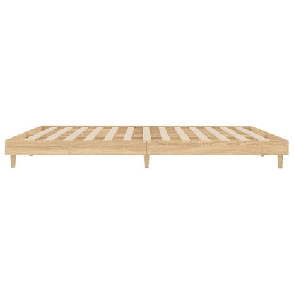 Berkfield Bed Frame Sonoma Oak 180x200 cm Engineered Wood