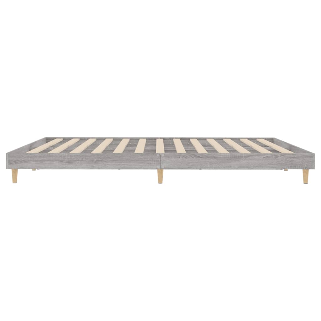 Berkfield Bed Frame Grey Sonoma 150x200 cm Engineered Wood