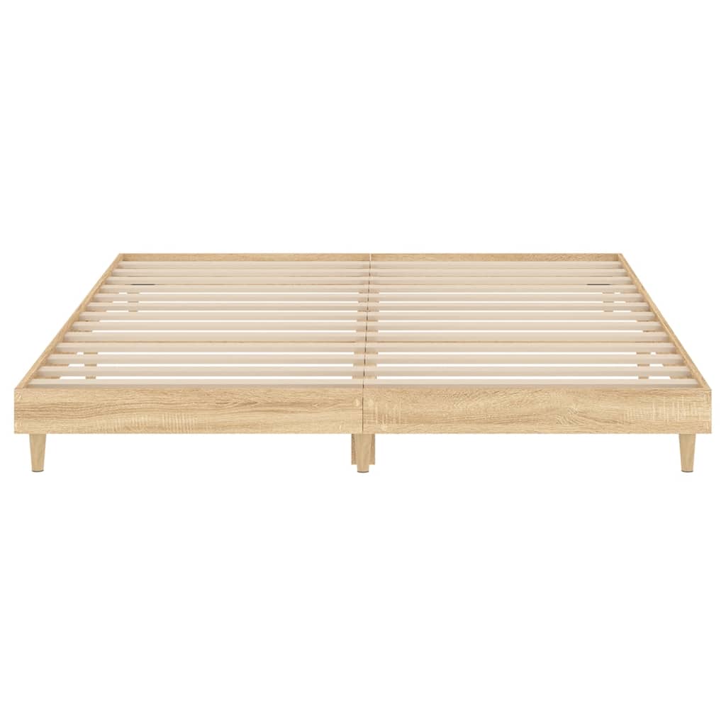 Berkfield Bed Frame Sonoma Oak 140x200 cm Engineered Wood