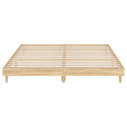 Berkfield Bed Frame Sonoma Oak 140x200 cm Engineered Wood