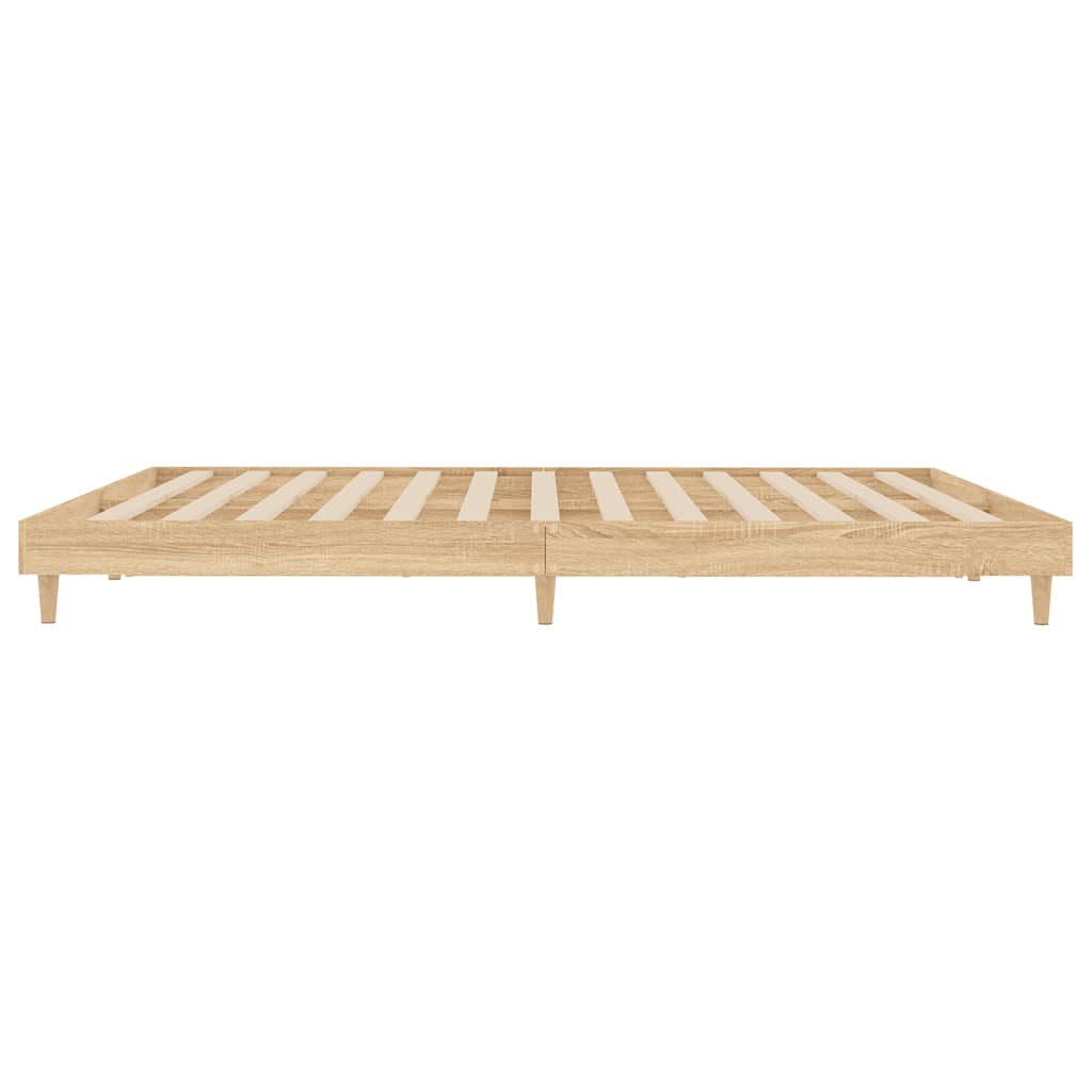 Berkfield Bed Frame Sonoma Oak 140x200 cm Engineered Wood