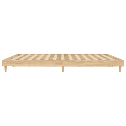 Berkfield Bed Frame Sonoma Oak 140x200 cm Engineered Wood