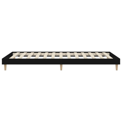 Berkfield Bed Frame Black 100x200 cm Engineered Wood