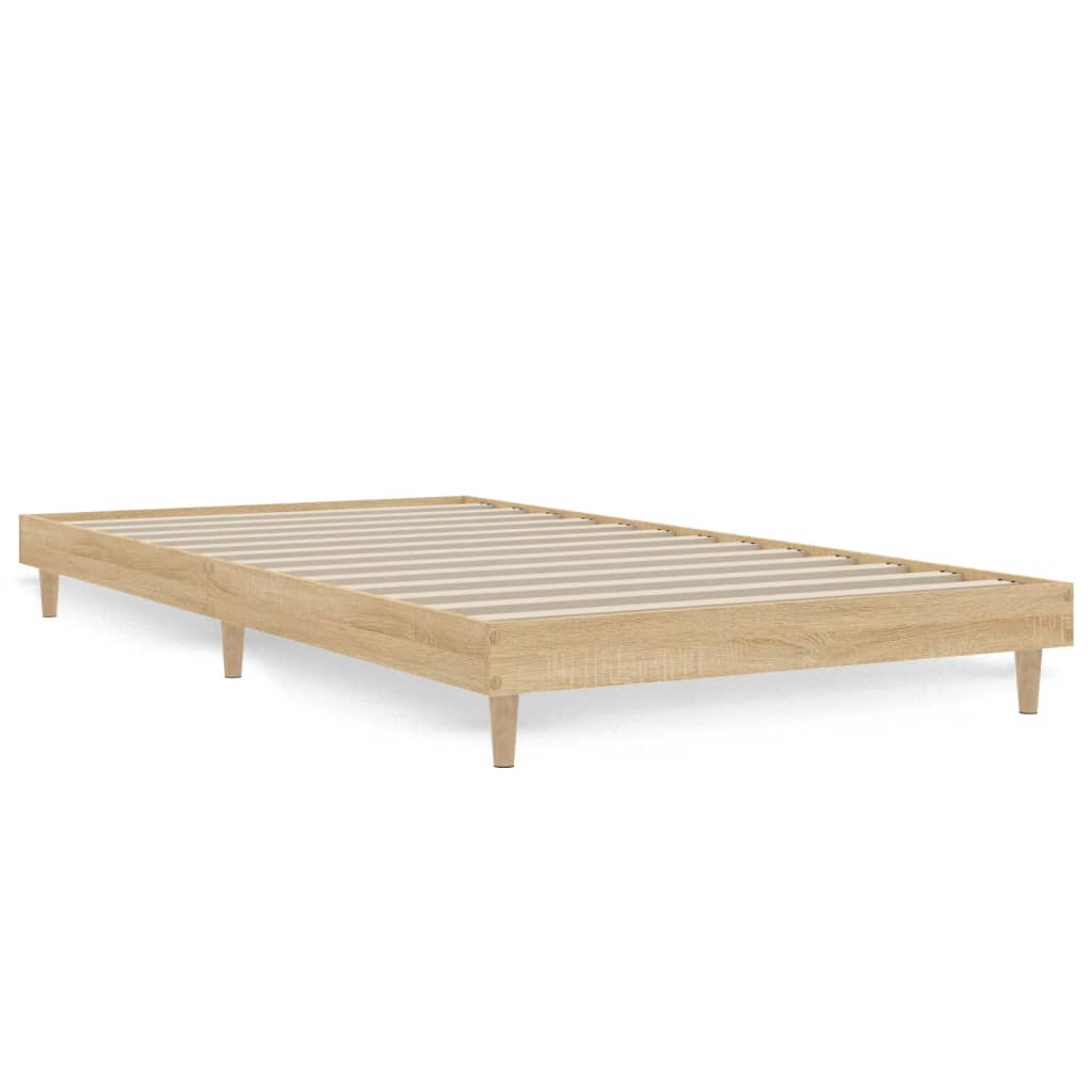 Berkfield Bed Frame Sonoma Oak 100x200 cm Engineered Wood