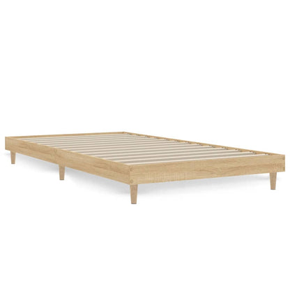 Berkfield Bed Frame Sonoma Oak 100x200 cm Engineered Wood