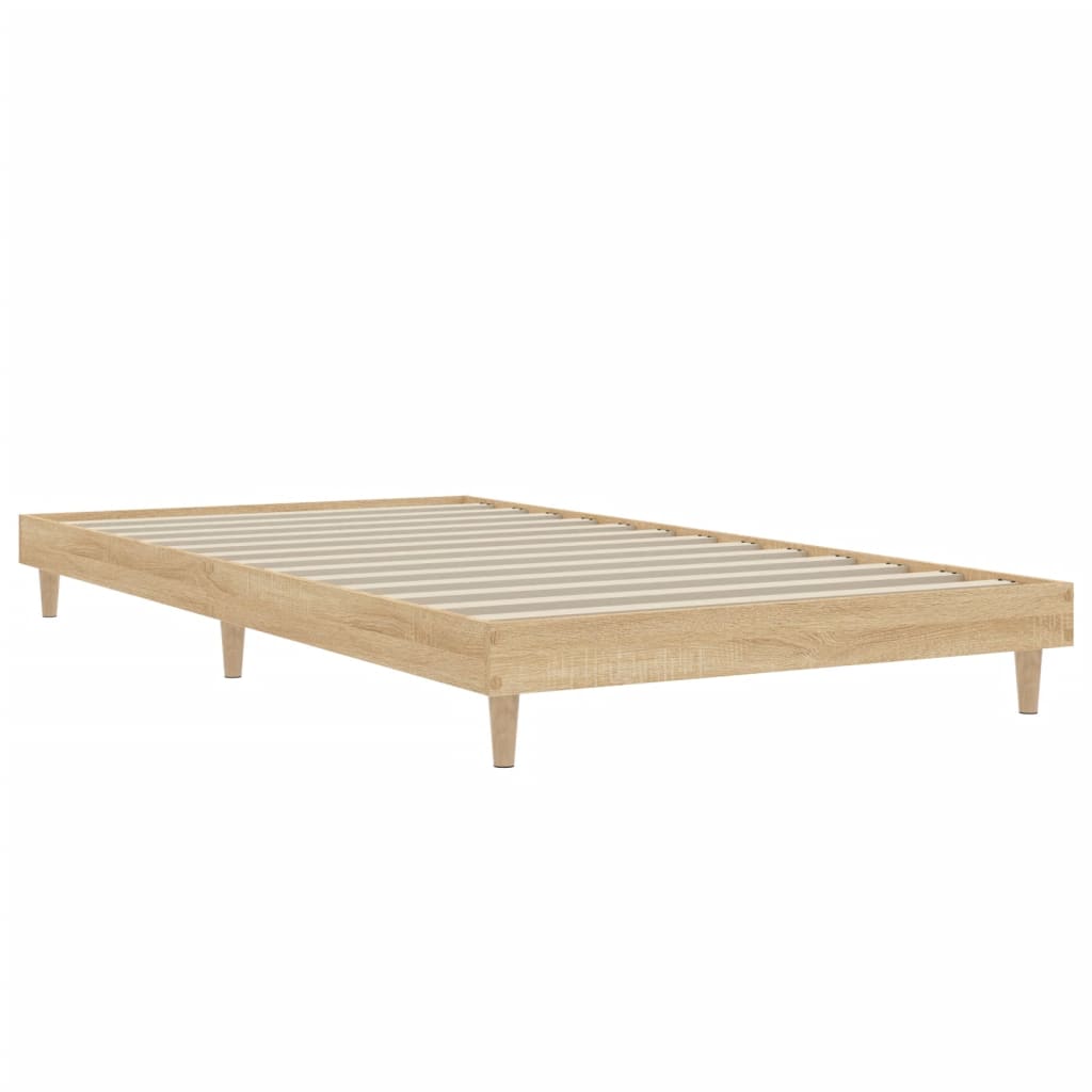 Berkfield Bed Frame Sonoma Oak 100x200 cm Engineered Wood