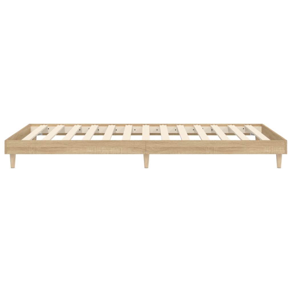 Berkfield Bed Frame Sonoma Oak 100x200 cm Engineered Wood