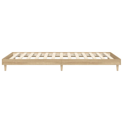 Berkfield Bed Frame Sonoma Oak 100x200 cm Engineered Wood