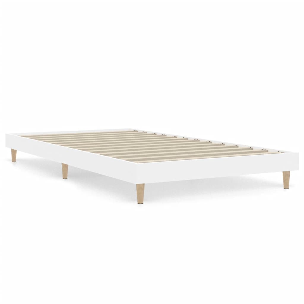 Berkfield Bed Frame White 90x200 cm Engineered Wood