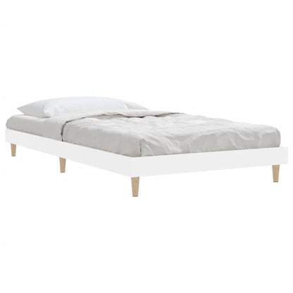 Berkfield Bed Frame White 90x200 cm Engineered Wood