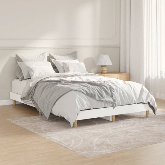 Berkfield Bed Frame White 120x190 cm Engineered Wood