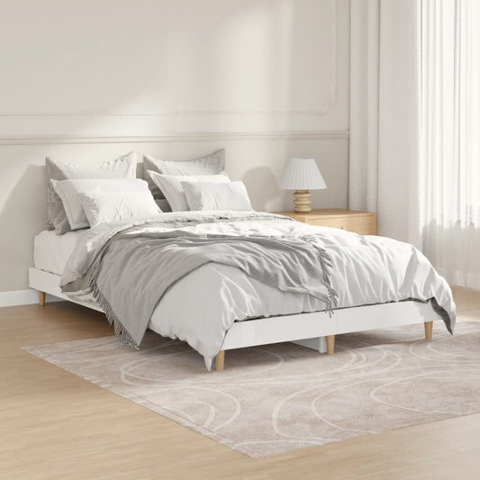 Berkfield Bed Frame High Gloss White 120x190 cm Engineered Wood