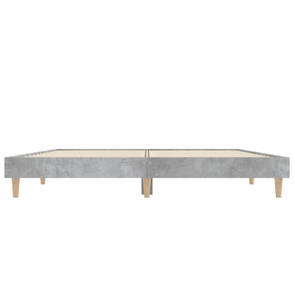 Berkfield Bed Frame Concrete Grey 120x190 cm Engineered Wood