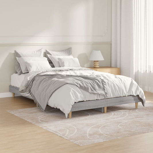 Berkfield Bed Frame Grey Sonoma 120x190 cm Engineered Wood