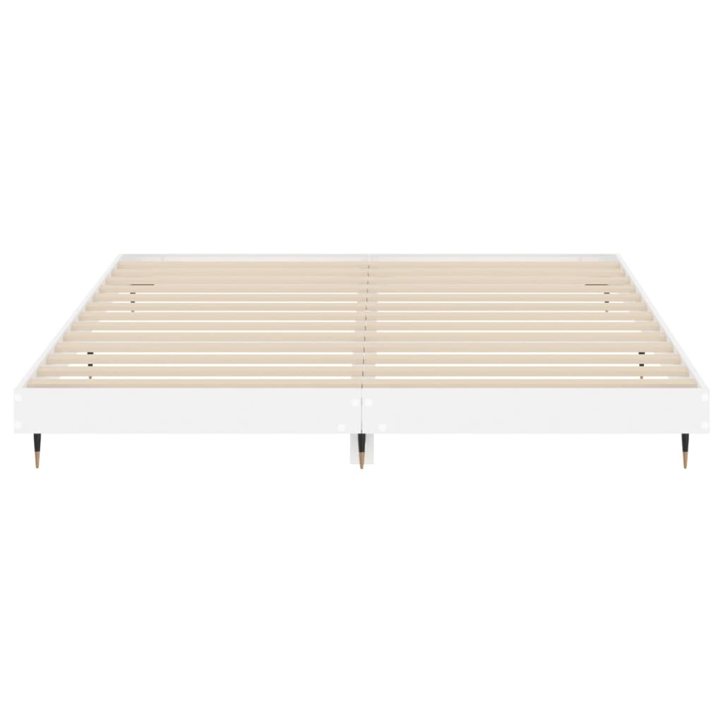 Berkfield Bed Frame High Gloss White 120x200 cm Engineered Wood